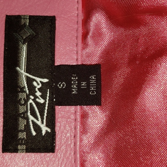 Pink Black Rivet Wilson 100% genuine leather. So soft.  Vintage. Rare. Size s - Picture 3 of 8